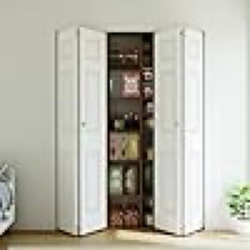 Bifold Doors for 60" x 80" Opening, Closet Folding Doors with Hardware kit Included, Water-Proof PVC Surface, Assembly Required, 3-Panel-White