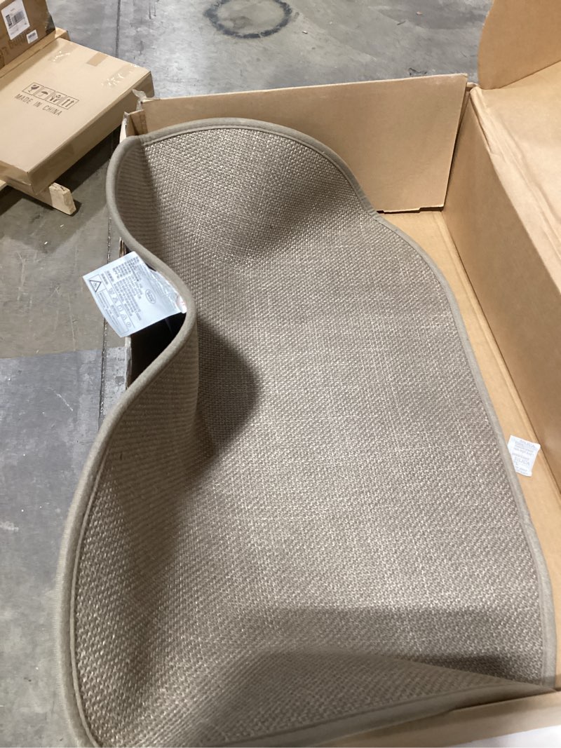 Condition photo showing As Is for Eunoia Oval Bath Mat 16x24 Inch, Non-Slip Super Absorbent Bathroom Rug, Machine Washable Quick-Dry Bath Rug for Tub and Bathroom Floor, Grey Grey 16*24