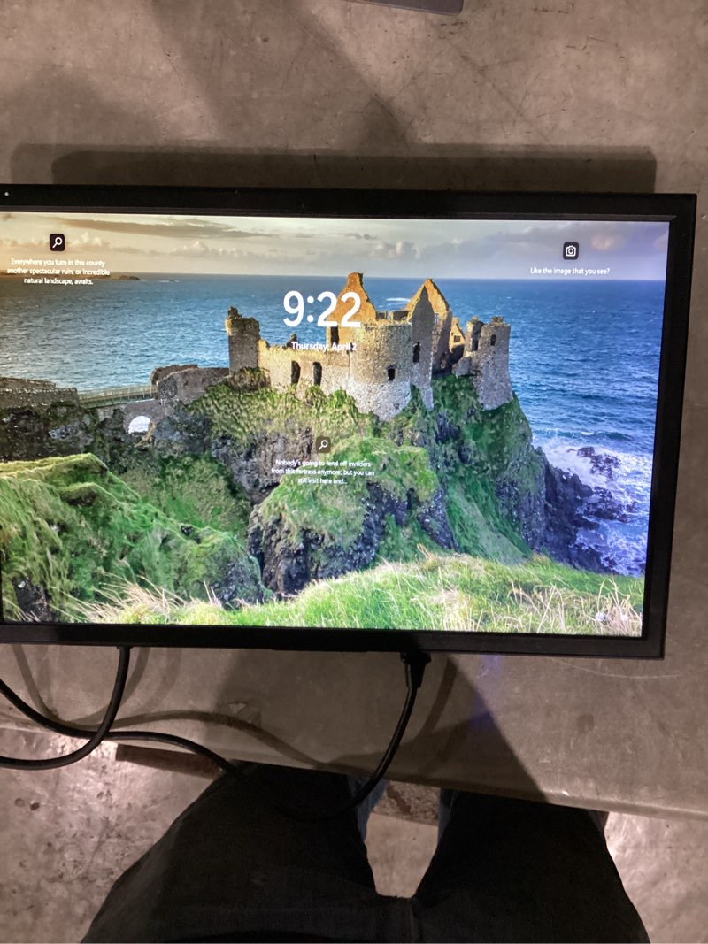 Condition photo showing Good Condition for 19 inch hd (1440 x 900) monitor, 75hz refresh rate, hdmi x1, vga x1, small thin monitor for laptops, computers and desktops,led display, vga/hdmi connection.vesa:75 * 75mm