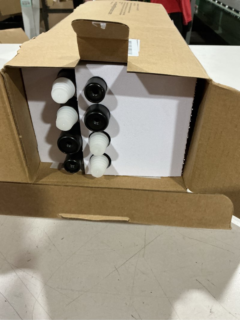 Condition photo showing Good Condition for black curtain rods 2 pack, hotozon curtain rods for window 32 to 58 inch, new splicing window rods for windows, 3/4 inch single drapery rod with netted finials black 32-58"(2 pack)
