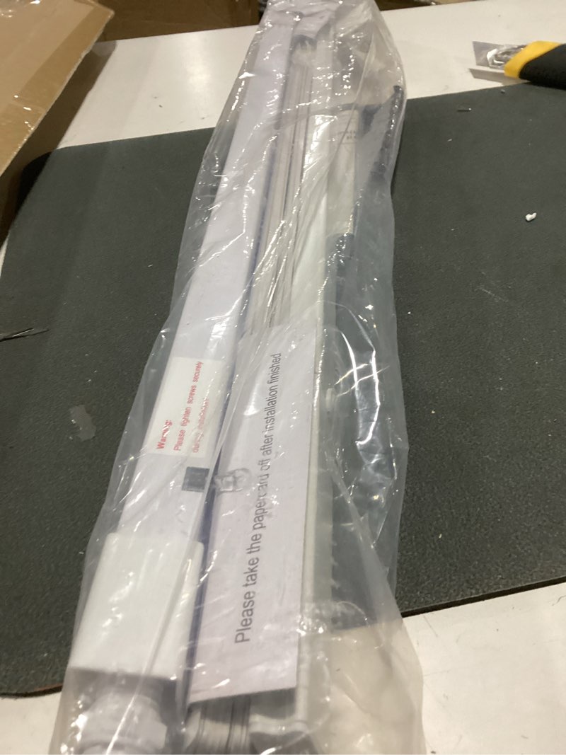Condition photo showing New/Like New for lazblinds no tools no drill 1" vinyl mini blinds, cordless blinds for windows, light filtering horizontal window blinds & shades, 26" w x 36" h, white cordless-white 26" w x 36" h