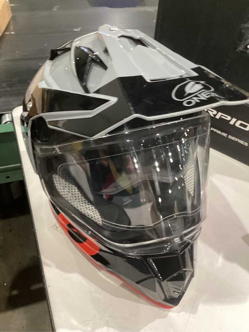 Condition photo showing As Is for Sierra Helmet R Gray/Black/Red