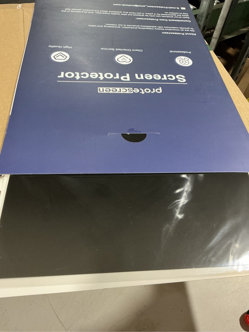 Condition photo showing Good Condition for 27 inch privacy screen for computer monitor 16:9 aspect ratio, eye protection anti blue light glare shield, 27in removable black blackout anti spy protector film desktop security private filter 27" (16:9)-1 pack