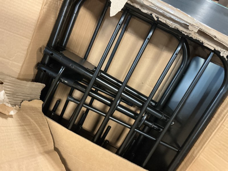 Condition photo showing As Is for ecotric 59" x 39" x 5.1" universal adjustable roof rack cargo carrier basket with extension heavy duty steel car suv top luggage storage holder basket for travel 250lbs weight capacity 67" x 39" x 5.1