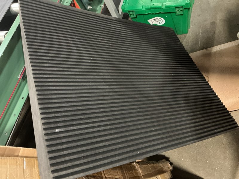 Condition photo showing Good Condition for eva foam threshold ramp, lightweight non slip doorway ramp for wheelchair walker scooter, indoor outdoor entry access for home bathroom garage(black,36" l x 28" w x 5" h) 36"l x 28"w x 5"h black