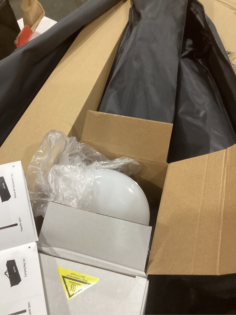Condition photo showing Good Condition for skytex softbox lighting kit(2pack), 20x28in soft box | 85w 2700-6400k e27 led bulb continuous photography lighting, photo studio lights equipment for camera shooting, video recording 2softbox