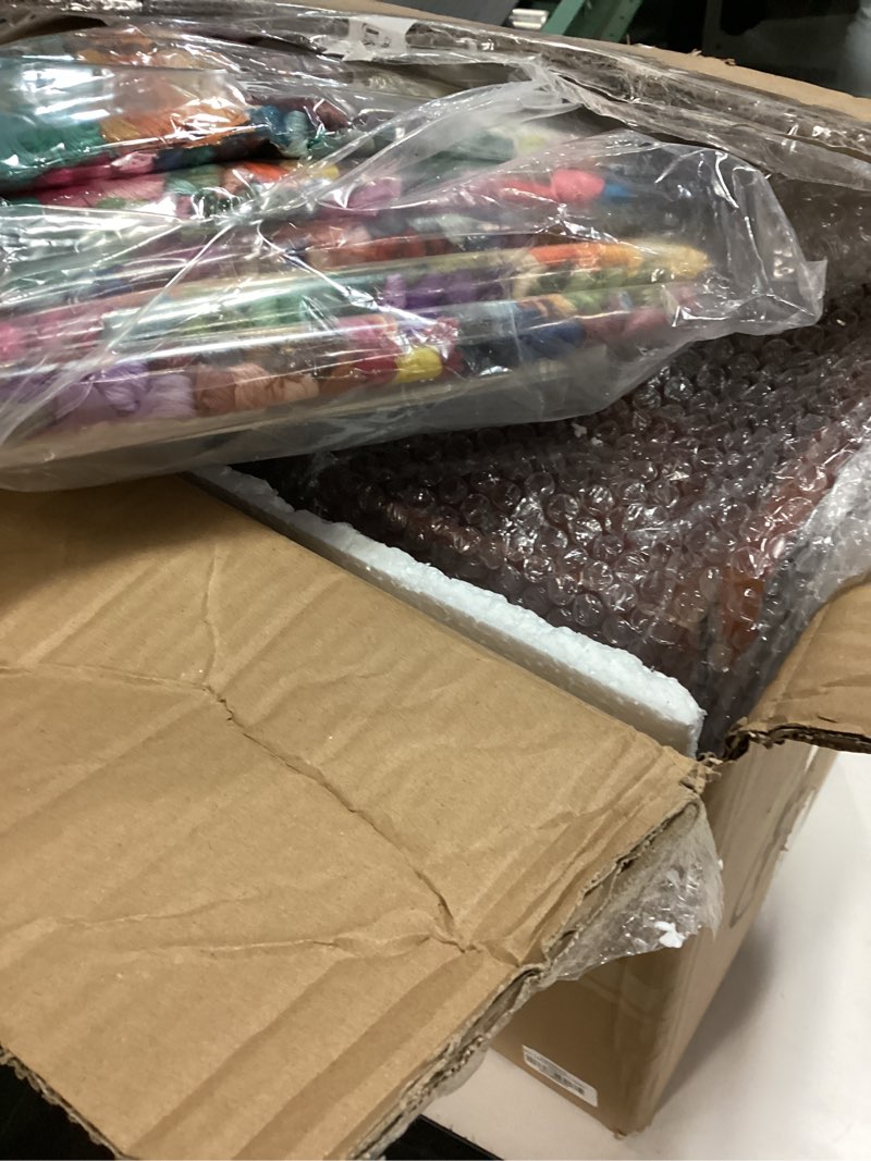 Condition photo showing New/Like New for DMC Large Decorative Wooden Collectors Box With 500 Stranded Cotton Thread Pack