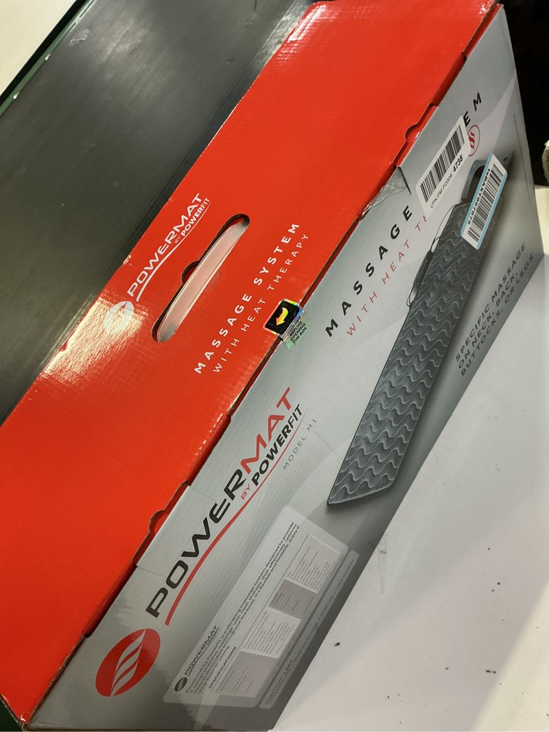 Condition photo showing New/Like New for Powermat Full Body Massage Mat with Heat - Shiatsu Back Massager Pad for Bed, Chair & Recliner - Electric Vibrating Heating Pad - Whole Body Massager Mat for Pain Relief - Massage Mattress by Powerfit