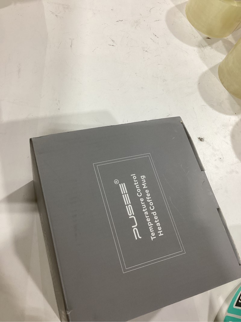 Condition photo showing Good Condition for Self-Heating Coffee Mug, 14oz Heated Coffee Mug - Rechargeable Temperature Control Coffee Mug Keep Coffee Hot, Smart Mug Great Gift for Coffee Lovers & Slow Sippers Steel Blue