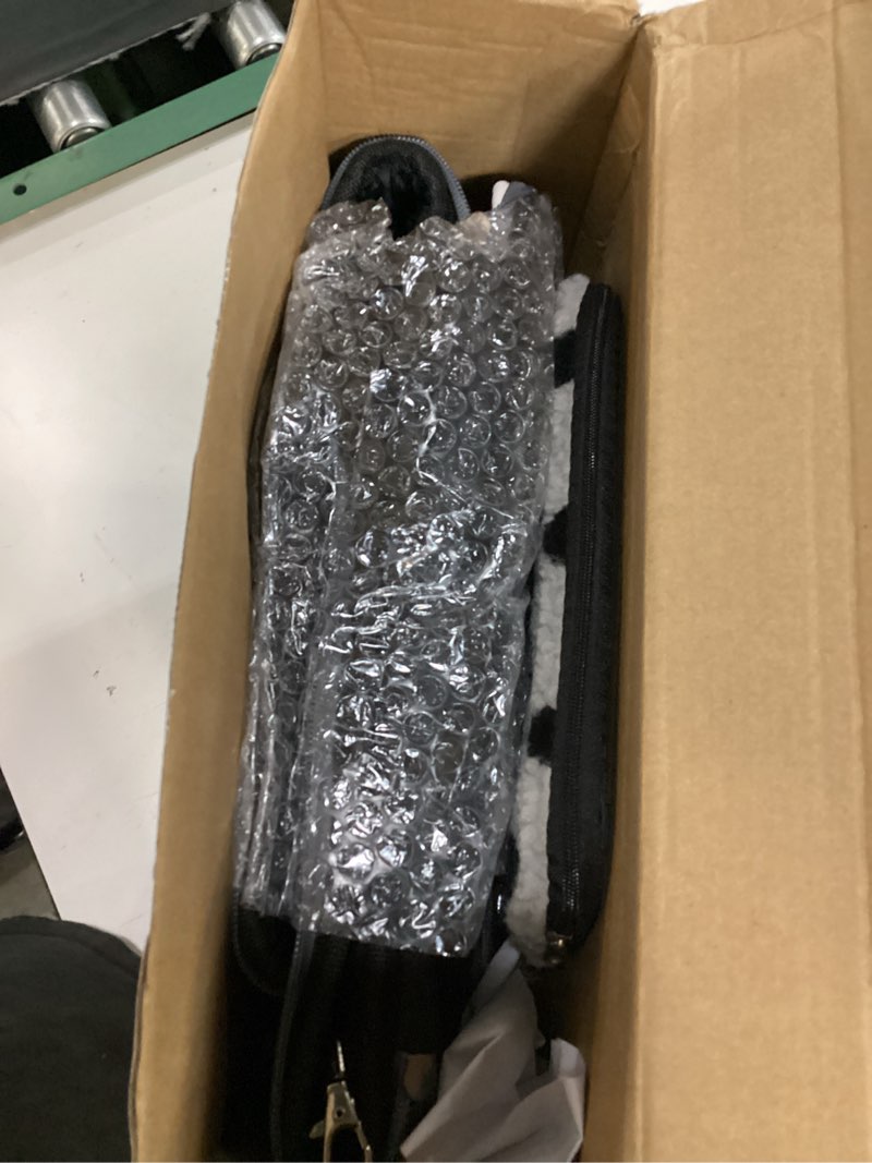 Condition photo showing Good Condition for daisyinner dog basket for bike, expandable pet carrier with cooling mat for bicycle handlebar, 2 mesh doors, reflective strips, soft-sided travel bag for small medium dogs cats, 14.5"x10.2"x12.9" gray