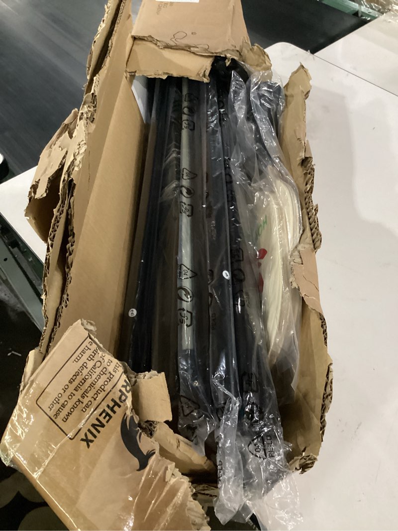 Condition photo showing As Is for incomplete***** pickleball net for driveway, portable pickleball net system with regualtion size 22ft pickle ball net, outdoor pickleballs, carry bag, weather resistant metal frame pickleball set with net