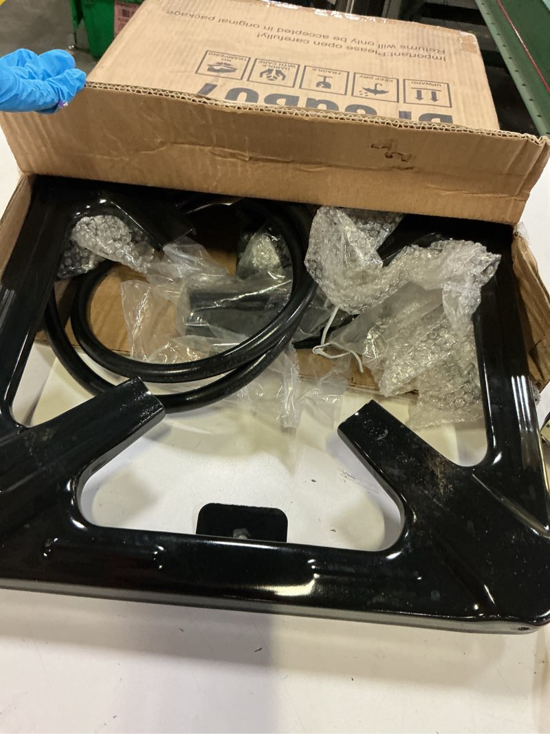 Condition photo showing Good Condition for bestfire high pressure propane burner, 120000 btu single propane stove with 4.1ft 0-20psi adjustable hose with regulator, 16" square steel cooktop for camping 16" propane burner