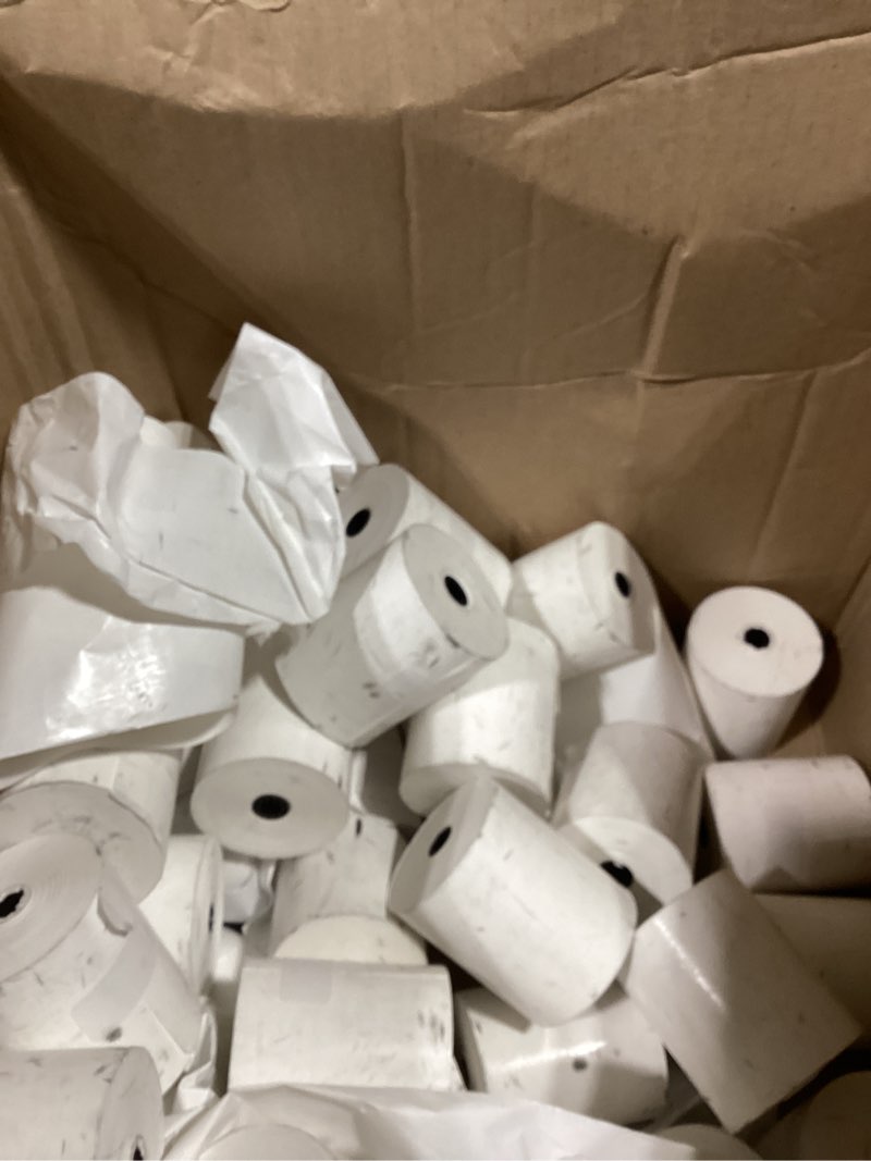 Condition photo showing New/Like New for amazon basics thermal paper receipt rolls, pos receipt, 3 1/8" x 230', 50 rolls, bpa-free and fsc certified, recycled materials, white