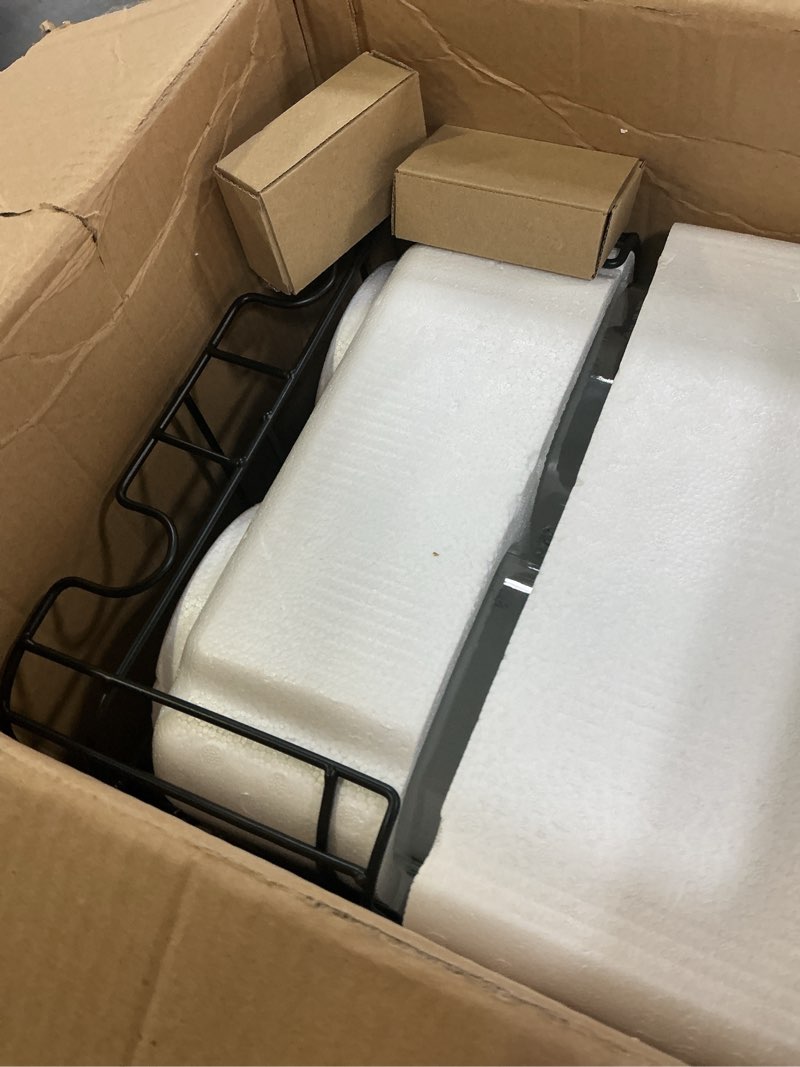 Condition photo showing New/Like New for 1 gallon glass drink dispensers for parties, 2 pack beverage dispenser with stand, fruit infuser & leakproof stainless steel spigot, juice dispenser for lemonade, iced tea, sun tea & infused water 1 gallon double with stand