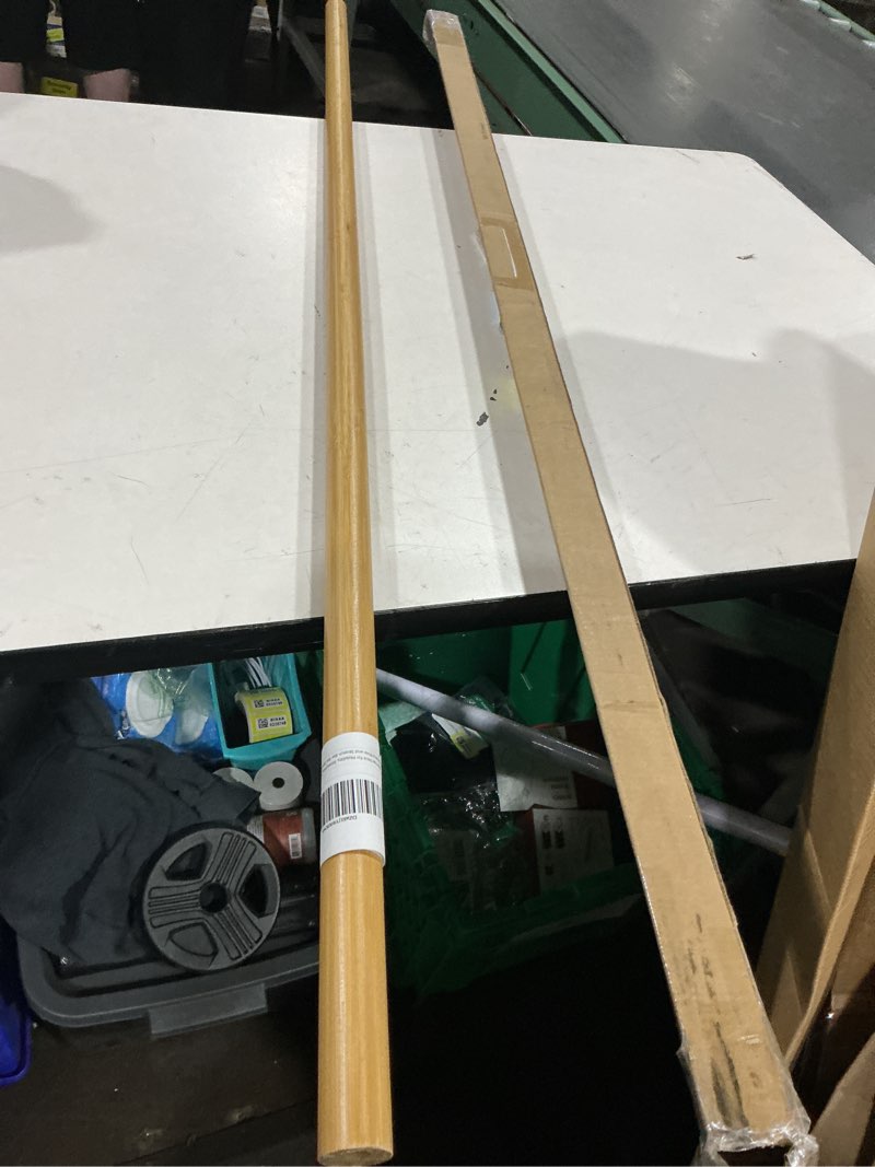 Condition photo showing Good Condition for yoga stick, 5ft exercise stick for mobility, stretching stick with non-slip ends, exercise dowel for pilates, balance pole and stretch bar for stretching equipment 1 pcs 58 inches natural bamboo