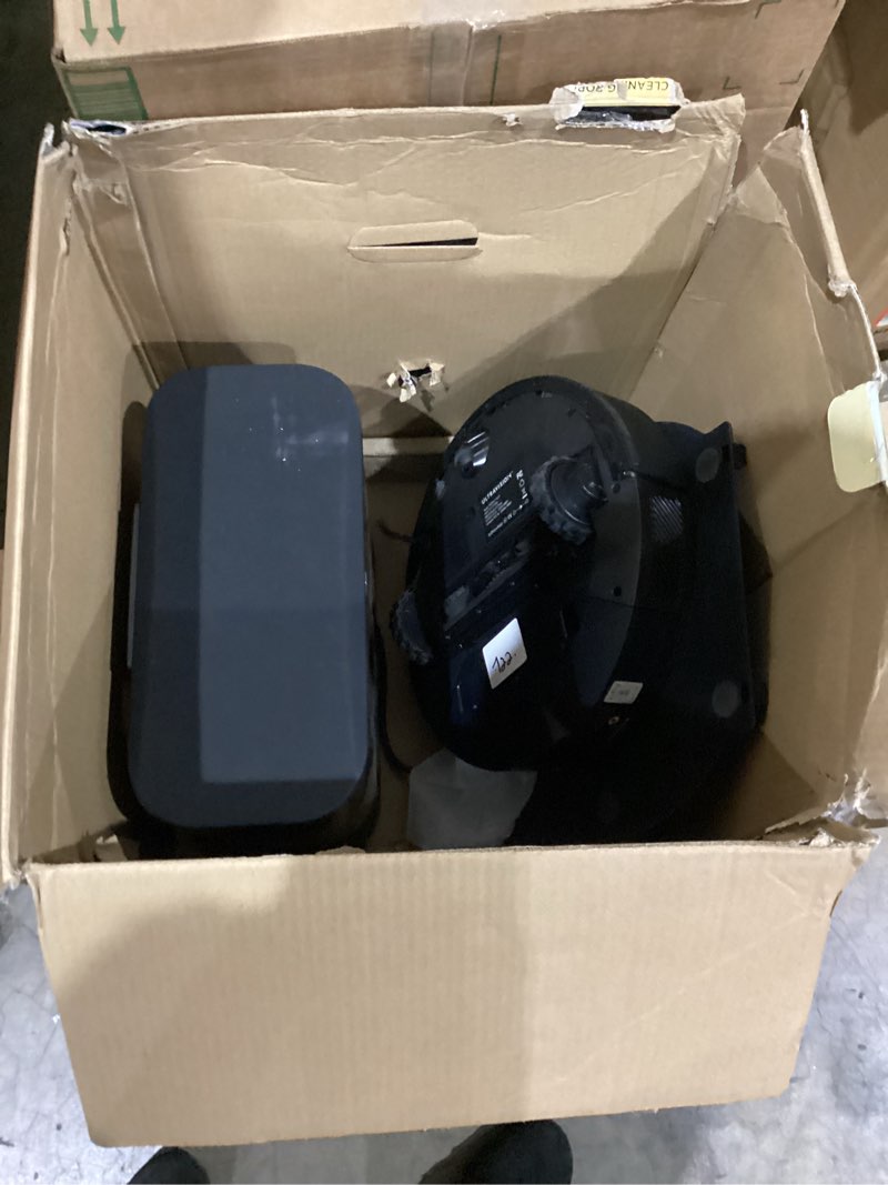 Condition photo showing As Is for Shark Robot Vacuum & Mop Combo, PowerDetect ThermaCharged NeverTouch Pro, Self-Emptying, Self-Refill with Heated Mop Cleaning, 60-Day Capacity,30-Day Tank, 6 Power Detect Technologies, Black, RV2920XE PowerDetect ThermaCharged (Black)