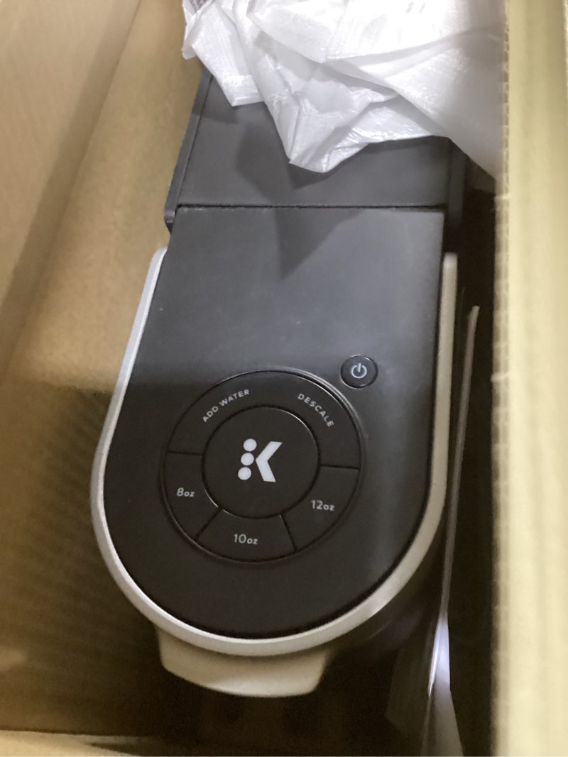 Condition photo showing As Is for Keurig K-Slim Single Serve K-Cup Pod Coffee Maker, Multistream Technology, 3 Brew Sizes, Slim and Sleek Design, 46oz Removable Reservoir, Black