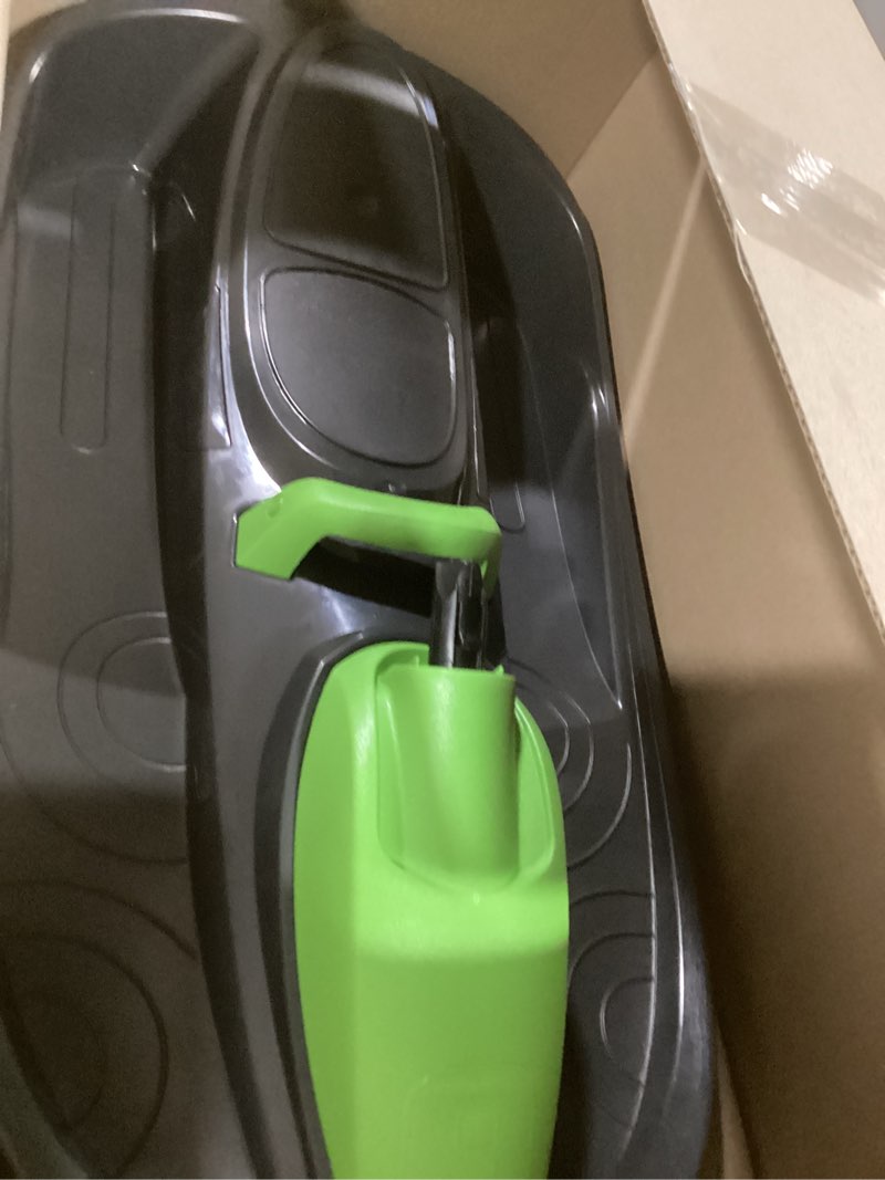 Condition photo showing Good Condition for Snow Sled for Kids, Adults - Toboggan Sled, Easy Turning Steering Wheel, Anti-Slip Seat, Pull Up Brake, Durable Plastic Sled, Lightweight, Snow Sleds, Age 3+ 260 lbs