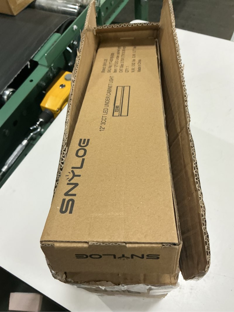 Condition photo showing New/Like New for 4 pack 12" hardwired under cabinet lighting, dimmable, 9w 600lm, 3cct (3000k/4000k/5000k), quick install led under counter lights for kitchen cabinets,countertops, yt-4201b-12-4 12 inch 4