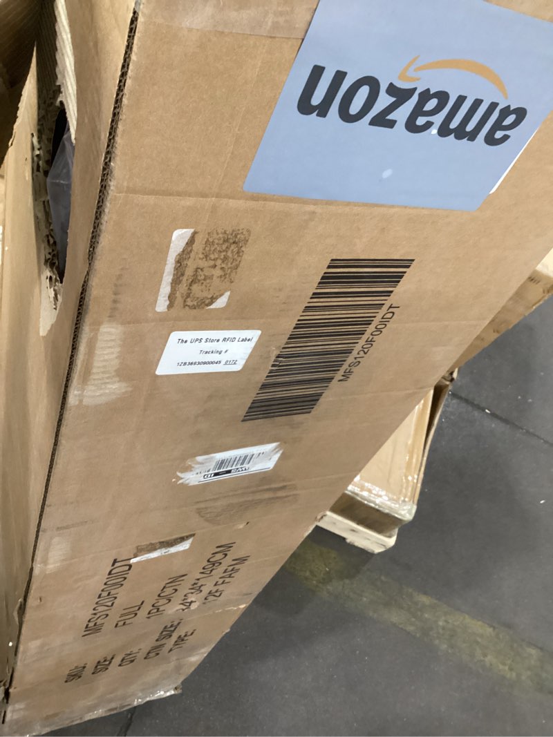Condition photo showing As Is for FATHOM Full Size Mattress Firm, Luxe 12 Inch Hybrid Mattress in a Box with Gel Memory Foam & Pocket 