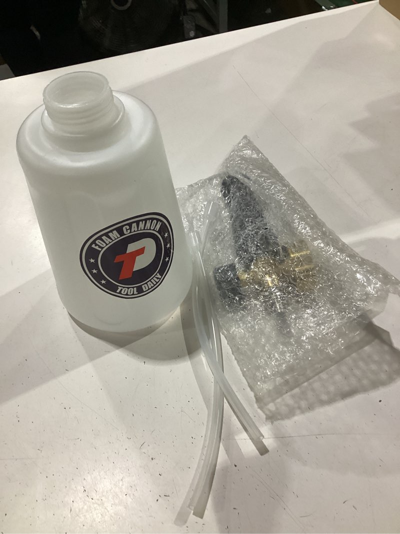 Condition photo showing Good Condition for tool daily pressure washer foam cannon for car wash, snow foam lance, additional orifice nozzle 1.1mm, 1/4 inch quick connect