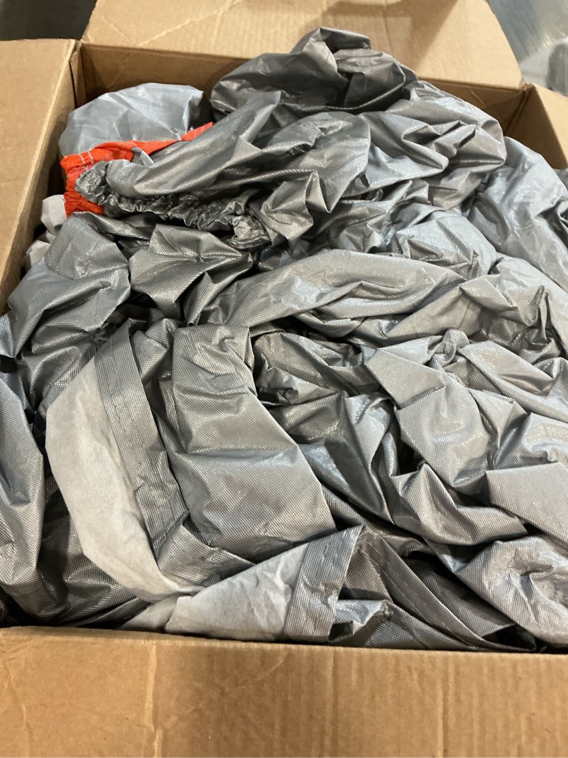 Condition photo showing As Is for Car Cover Waterproof for 2006-2025 Audi Q7/SQ7, Outdoor Sun Rain UV Dust Snow All Weather Protection Custom-fit Full Q7 Car Cover with Door Zipper & Cotton Lining-Gray Q7 Cover