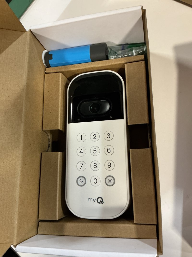 Condition photo showing Good Condition for myQ Smart Garage Door Video Keypad with Wide-Angle Camera,Customizable PIN Codes,and Smartphone Control–Take Charge of Your Garage Access Works with Chamberlain, LiftMaster and Craftsman openers,White