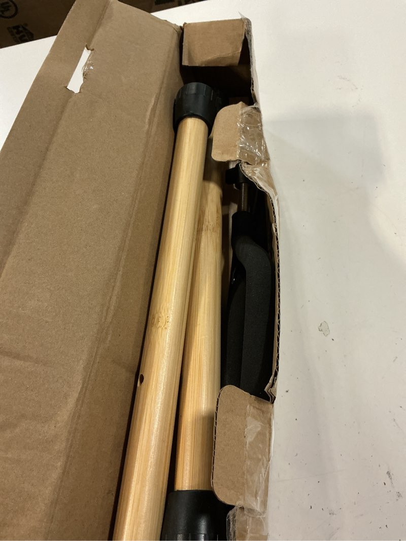 Condition photo showing As Is for DIDA Cello Stand, Cello Stand with Bow Holder, Wooden A-Shape Floor Stand with Padded Foam, Fits 1/2, 3/4, 7/8, 4/4 Full-Size, Cello Holder for Home and Studio Display (Bamboo, Cello) Bamboo Cello