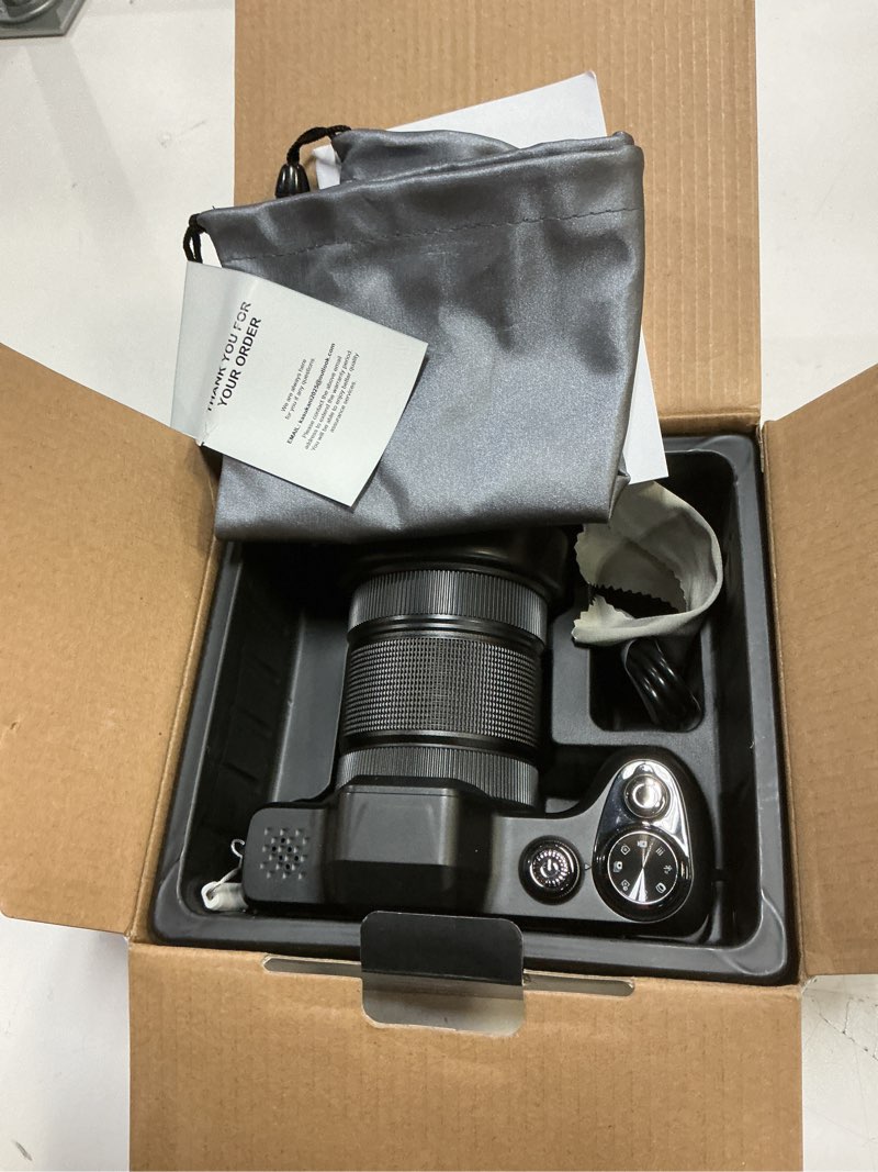 Condition photo showing Good Condition for 4K Digital Camera for Photography & Vlogging, 56MP Point and Shoot Digital Cameras with 180° Flip Screen, 16X Zoom Compact Travel Camera, Portable Cámara for Adults & Beginners with 32GB SD Card