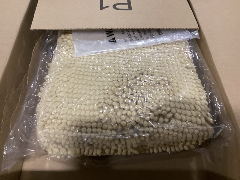 Condition photo showing Good Condition for Muddy Mat® Original Dog Door Mat for Muddy Paws, Super Absorbent Microfiber, Non-Slip Washable Pet Rug, Quick Dry Chenille Entryway Carpet, Machine Washable Indoor Outdoor mat, Grey 24"x72" Grey 24" x 72"