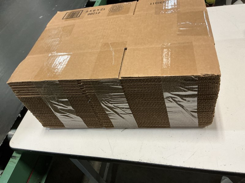 Condition photo showing Good Condition for box usa small shipping boxes 12"l x 8"w x 6"h (25-pack) - corrugated cardboard box for moving, mailing, packing, packaging and storage 12x8x6" (25-pack)