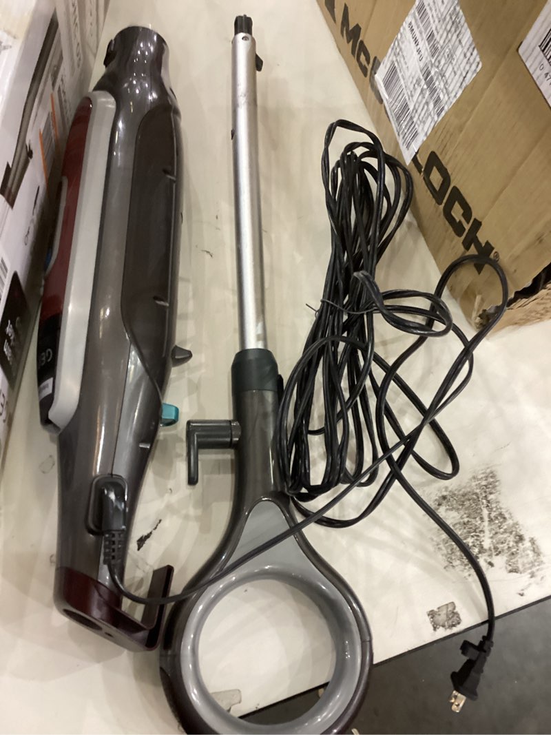 Condition photo showing As Is for Shark Genius Hard Floor Cleaning System Pocket (S5003D) Steam Mop, Burgundy/Gray Steam Genius Premium