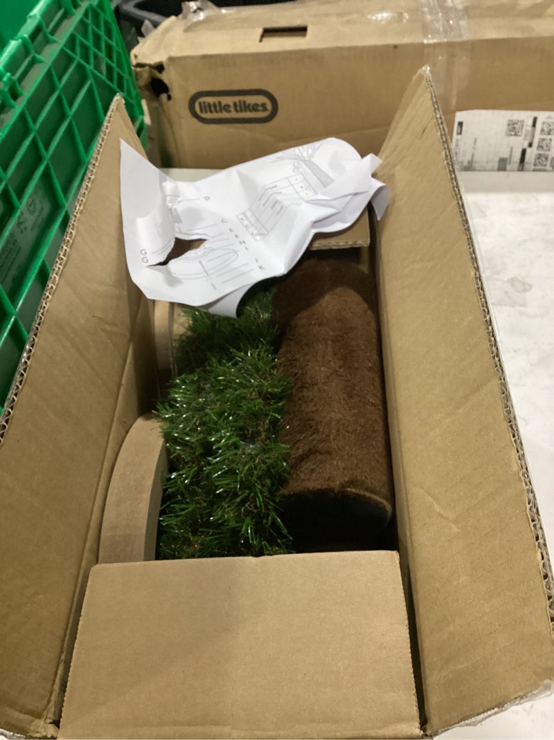 Condition photo showing Good Condition for woochpet cat scratching post 35'' tall cat scratcher tree tower scratching posts for indoor cats with cat toy mouse hole and interactive wooden ball for kittens adults cats