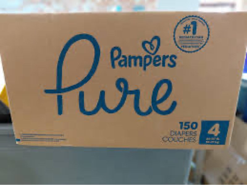 Pampers pure 150 deapers couches 4 ( 22-37 lb)