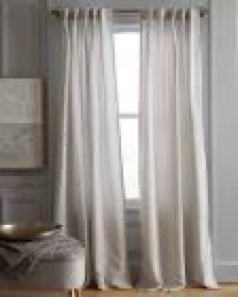 european linen curtain - single panel, 48x120, cloud
