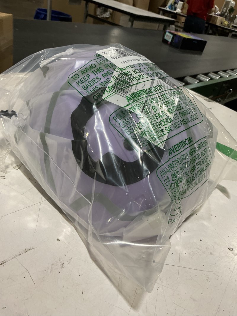 Condition photo showing New/Like New for kids bike helmet, adjustable and multi-sport, from toddler to youth, 3 sizes pale lavender small: 18.9" - 21.3"