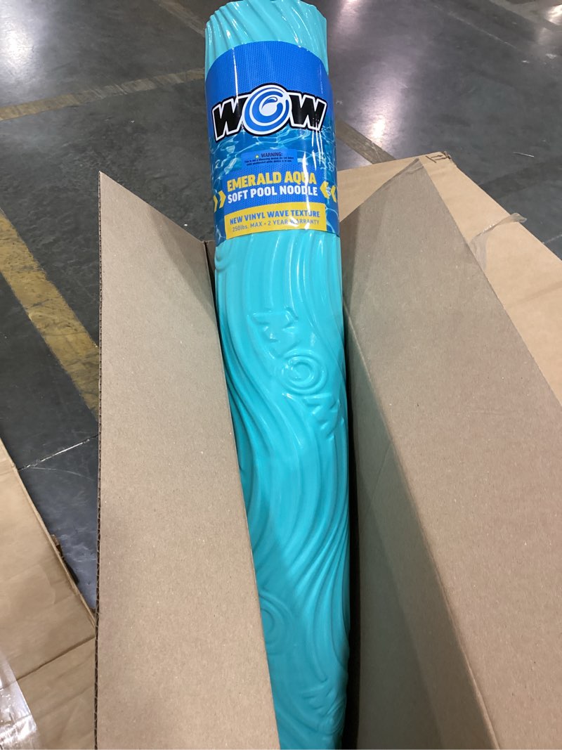 Condition photo showing Good Condition for world of watersports first class foam pool noodles for swimming and floating, pool floats, lake floats emerald aqua