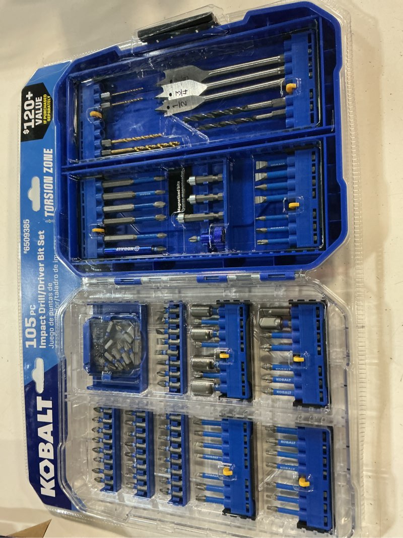 Condition photo showing New/Like New for k.balt 3/8-in x phillips/square/torx impact driver bit set 100 -piece