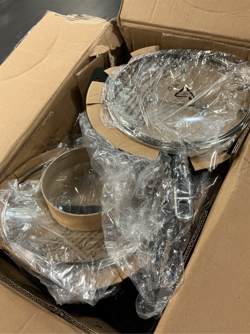 Condition photo showing Good Condition for meythway stainless steel pots and pans set non toxic, 6pcs kitchen cookware sets with stay-cool handles, dishwasher safe&compatible with all stovetops(gas,electric&induction) silver 6-piece