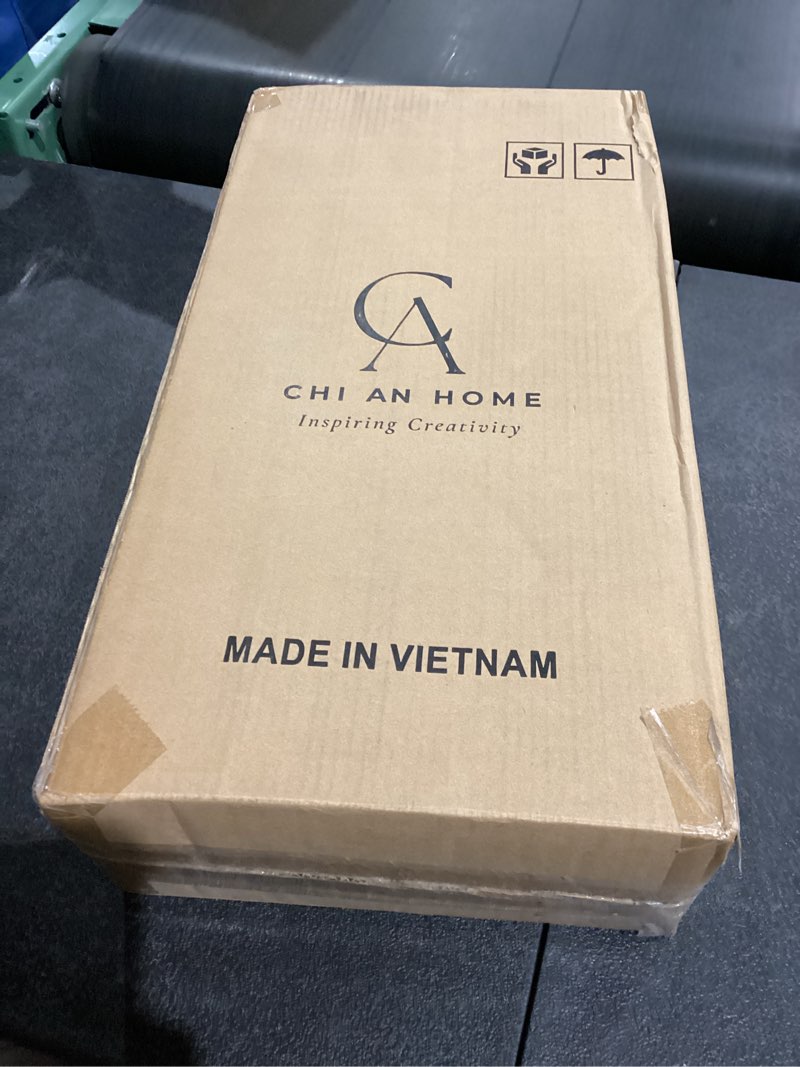 Condition photo showing New/Like New for 12x12 Storage Cube Bins Wicker Storage Basket for Cube Shelf, Natural Foldable Square Baskets for Storage, Large Woven Cube Storage Bin with Handle, Baskets for Pantry, Bedroom Set of 4 11.8 x 11.8 in