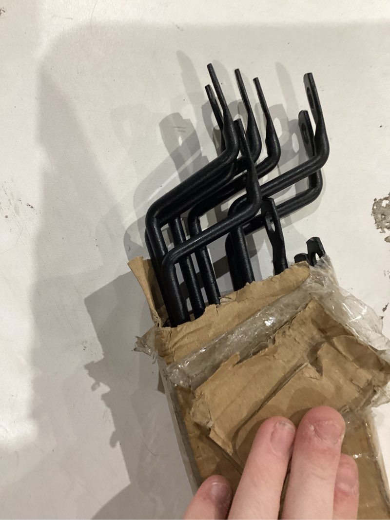 Condition photo showing As Is for zonon 10 pack cable lacing bars horizontal lacing bar organizer, 2 inch offset at 75 degrees, 19" network rack mount cord organizer, server rack cable management