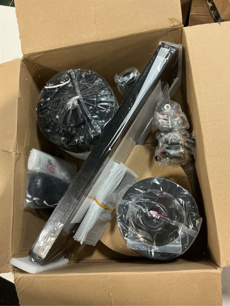 Condition photo showing New/Like New for fanbulous 52 inch ceiling fans with lights, indoor/outdoor modern ceiling fan with reversible blade and 2 rods, quiet dc motor, 3cct & 6-speed remote control, dual finish blade for living room/bedroom black 52 inch