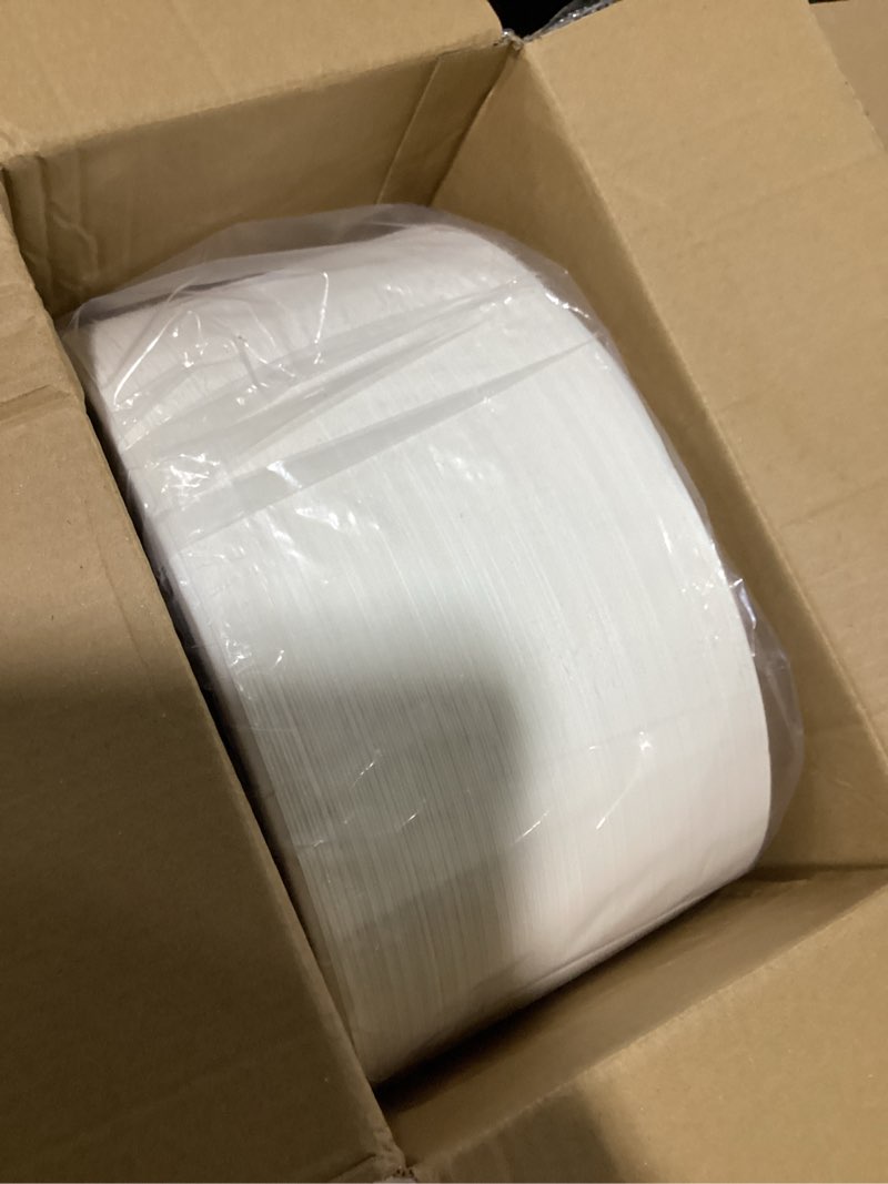 Condition photo showing As Is for vplus 100% compostable oval paper plates 12 inch 125 pack super strong disposable paper plates bagasse natural biodegradable eco-friendly sugarcane for bbq, party, dinner, and picnic 12 in white