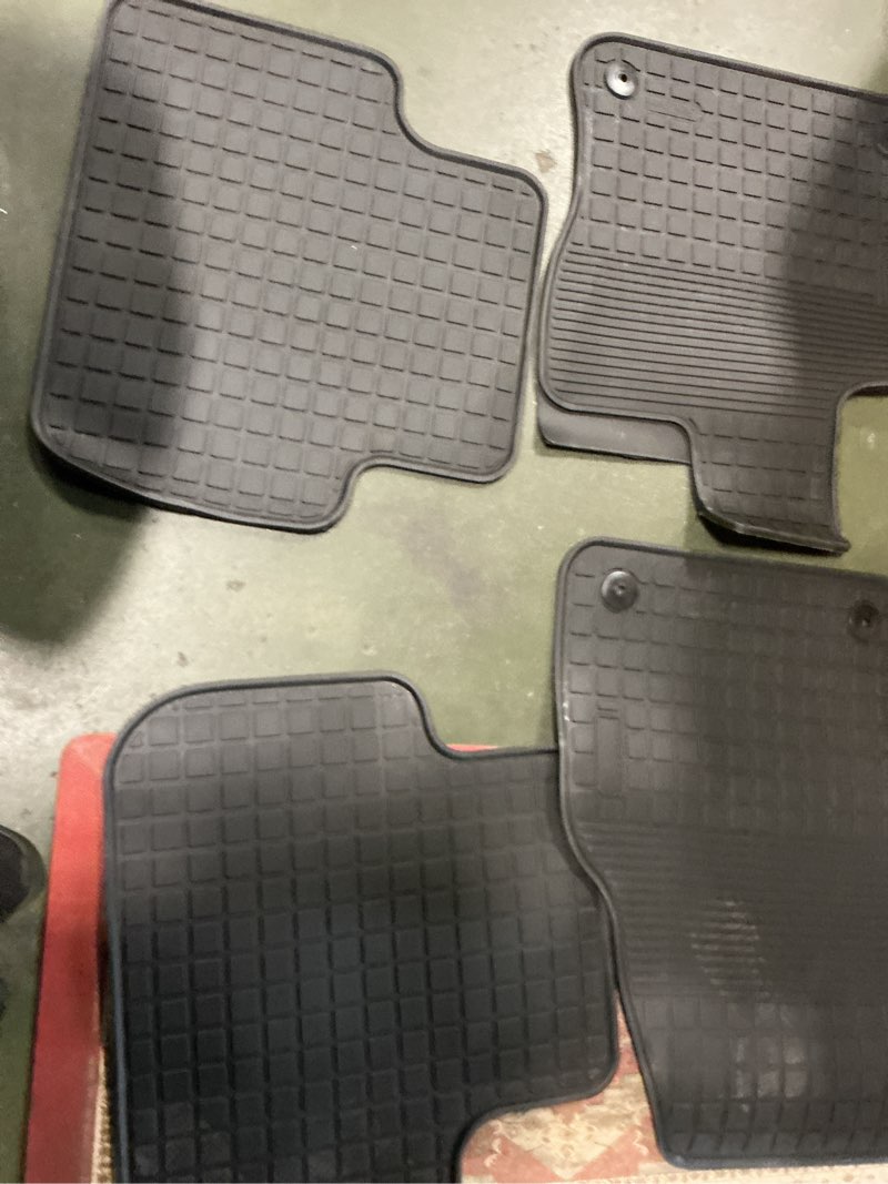 Condition photo showing As Is for Custom Fit Floor Mats for 2008-2016 Audi A4, S4 (B8) Heavy Duty, All Weather Floor Liners Front and 2nd Row Full Set (Black, Rubber)