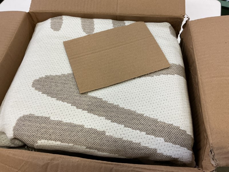 Condition photo showing New/Like New for Hokway Chenille Couch Covers Washable for Dogs, Non-Slip Pet Sofa Cover Furniture Protector, Reversible Sofa Slipcovers with Tassels(Boho Khaki,71x118inch)