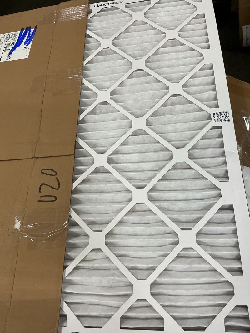 Condition photo showing As Is for bnx trufilter 20x30x1 air filter merv 13 (4-pack) - made in usa - electrostatic pleated air conditioner hvac ac furnace filters for allergies, pollen, mold, bacteria, smoke, allergen, mpr 1900 fpr 10 20x30x1 4-pack