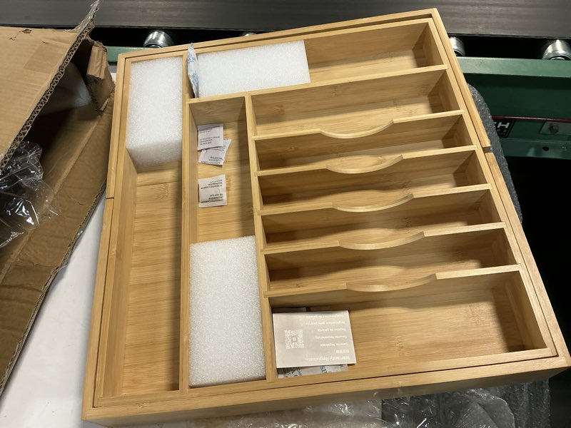 Condition photo showing As Is for expandable flatware drawer organizer