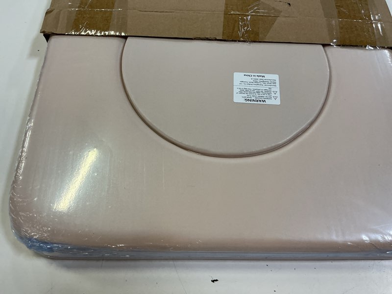 Condition photo showing New/Like New for pu commode seat cushion with sponge padded,c shape waterproof soft pad,suitable for bedside commode chairs,raised toilet seats(beige)