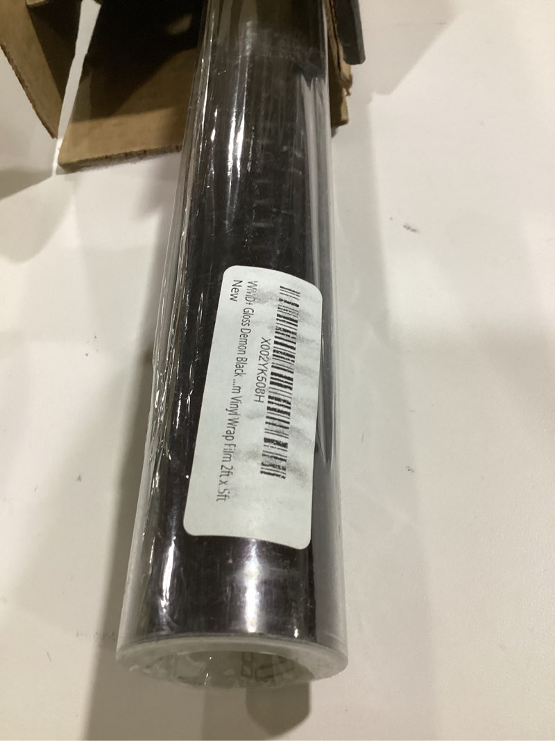 VViViD+ Gloss Demon Black Premium Vinyl Wrap Film 2ft x 5ft