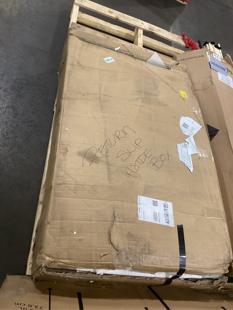 Condition photo showing As Is for Large Makeup Vanity Desk with Mirror and Lights, Vanity Desk with 6 Drawers & Storage Shelves, Vanity Table with Power Outlet, 3 Color Modes & Adjustable Brightness Dressing Table, Bedroom,Walnut1